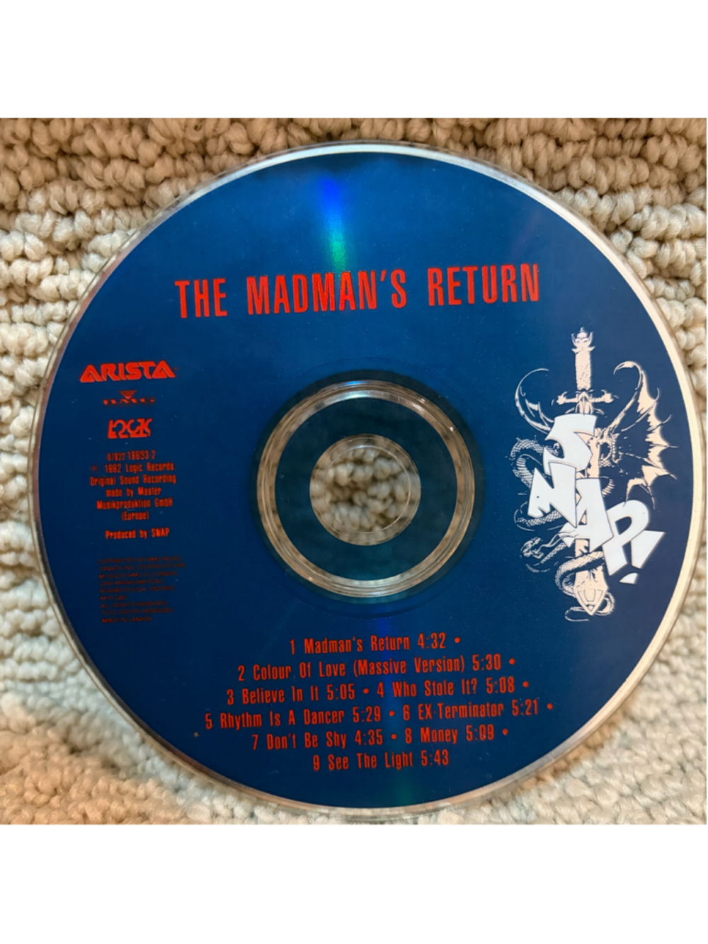 Snap! The Madman's Return Music CD